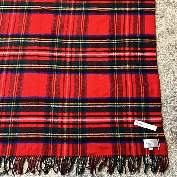 Johnston Home Reversible 100% Lambswool Blanket / Throw New w/Tags - Picture 3 of 13